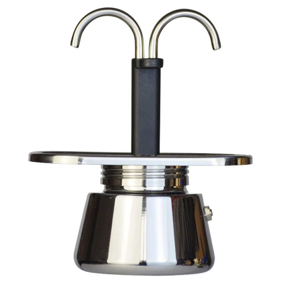 Compact Stainless Steel Espresso Maker for Gourmet Coffee