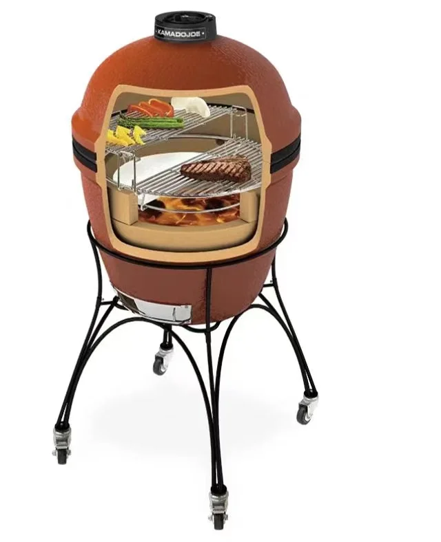 Heying High Quality Extra Large 23.5 Inches Ceramic Barbecue Grill Outdoor Charcoal-burning Kamado 3