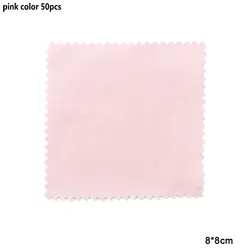 Premium Silver Polishing Cloths - Non - Toxic Cleaning Wipes (8x8 pink 50pcs)