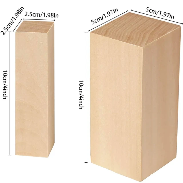 Basswood Wood Carving Blocks Kit - Whittling Blanks Beginners Soft Wood  Carving Block Set, Hobby Kit for Adults Kids R2C6 - AliExpress