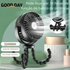 New 5200 mah multi-functional stroller Mini fan Portable USB charging small fan Mobile phone seat outdoor handheld Octopus fan 1
