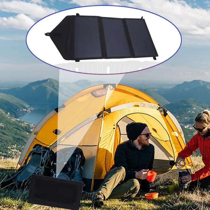 Portable Solar Panel Kit Foldable Portable Solar Battery Charger Kit Laptop Smartphone Tablet Power Bank With 100w Double USB