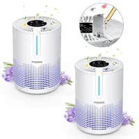 2 Packs MOOKA  Air Purifiers for Home Bedroom Up to 300Ft²  H13 True HEPA Filter Protable  with USB Cable 1