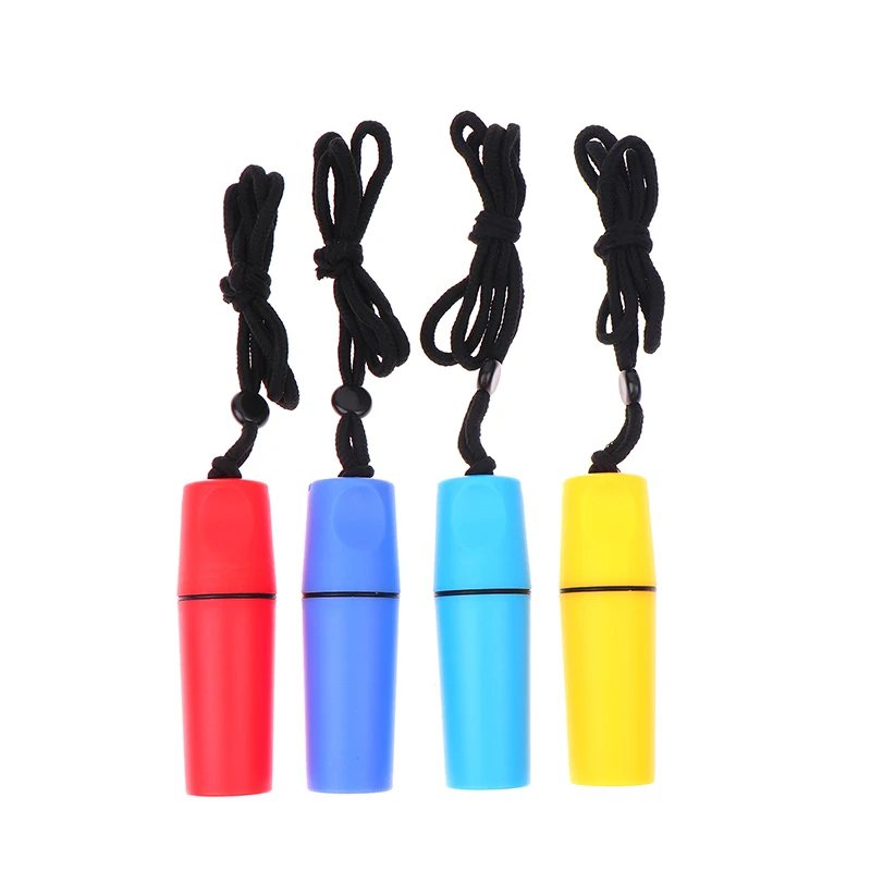 11*3.6cm Practical Water Resistant Tube With Black Lanyard Portable Outdoor Storage Case For Coins Cash_voghion.com