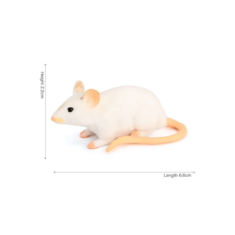 Simulation white mouse model desktop small rat ornament home mice decoration ornament crafts miniature figurines miniature ornament
