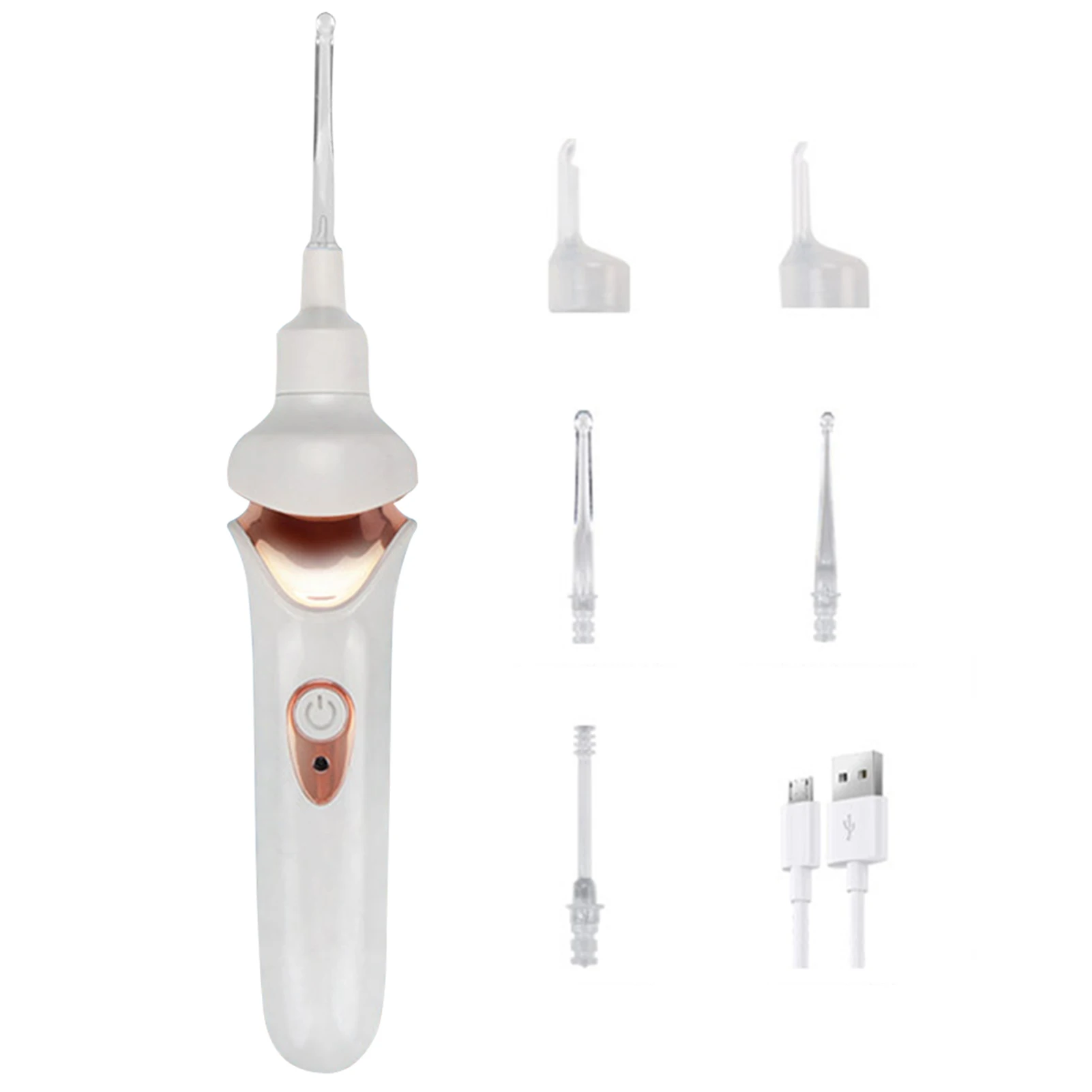 Painless Ear Cleaning Tool for Whole Family with LED Light Earwax Spoons for Kids and Adults Soft Safe Perfect Wax Remover