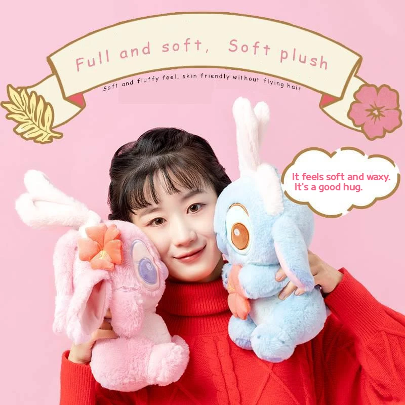 

Disney Starcraft Baby Collection Crossdressing Couples Rabbit Plush Sitting Doll Soft And Cute Stitch Children's And Girl Gift