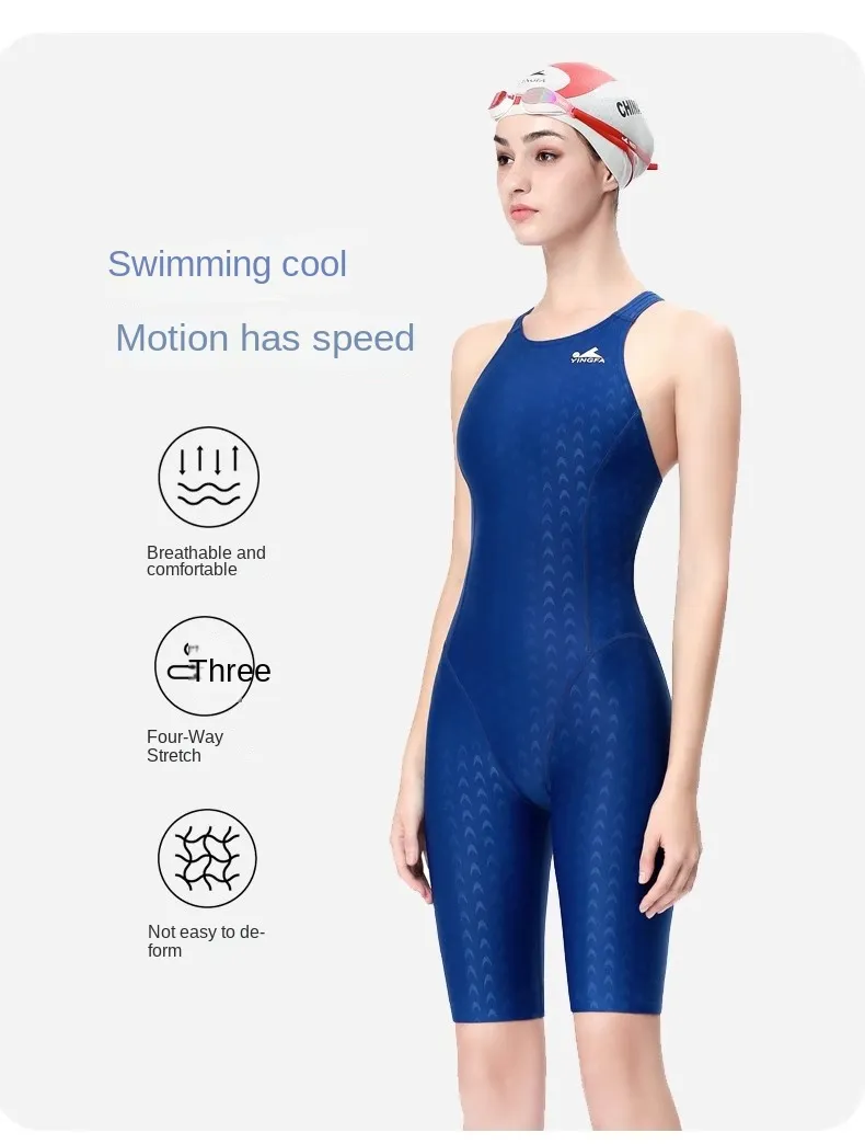 Costume Da Bagno Monopezzo A Lunghezza Del Ginocchio Approvata Da Fina