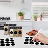 Glass Spice Jars with Labels,4oz Spices Containers Spice Jars with Black Shaker Lids,Empty Containers for Spice, Silicone Funnel 4