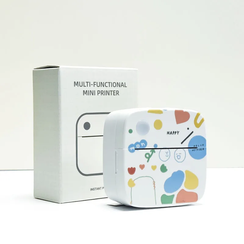 Portable Printer, Mini Pocket Wireless BT Thermal Printer for Smartphone,for Halloween, Christmas Gift