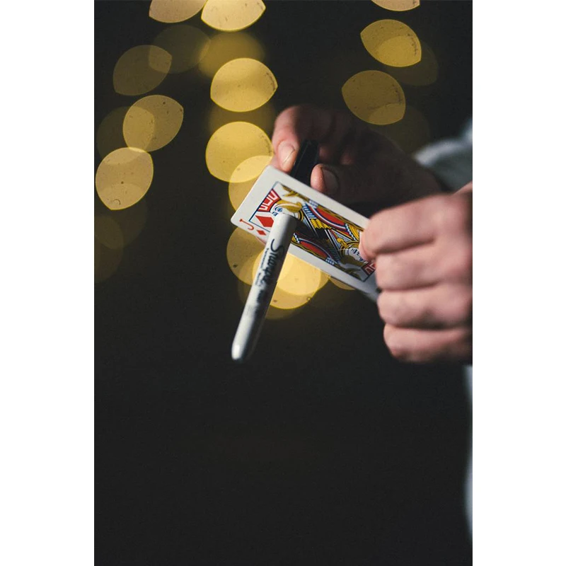 카드 매직 트릭 퀀텀 칼렌 모렐리 샤피 펜, Magia Magie Magicians 소품 클로즈업 거리 환상 기믹 + 튜토리얼