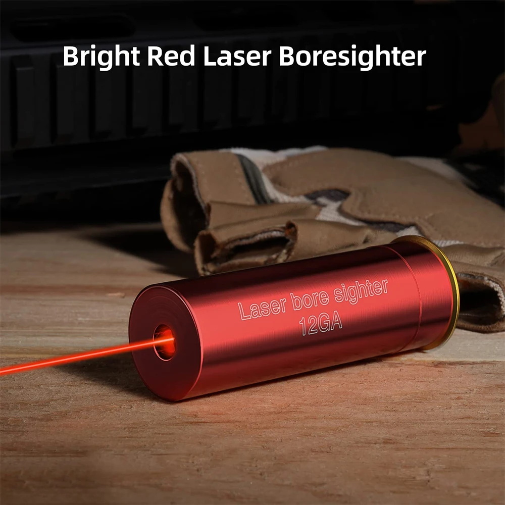 20GA12GA Bore Sight Laser Red Dot Boresighter Green Laser Calibrator Boresighter Pointer Tactical Zeroing Scope Accessory