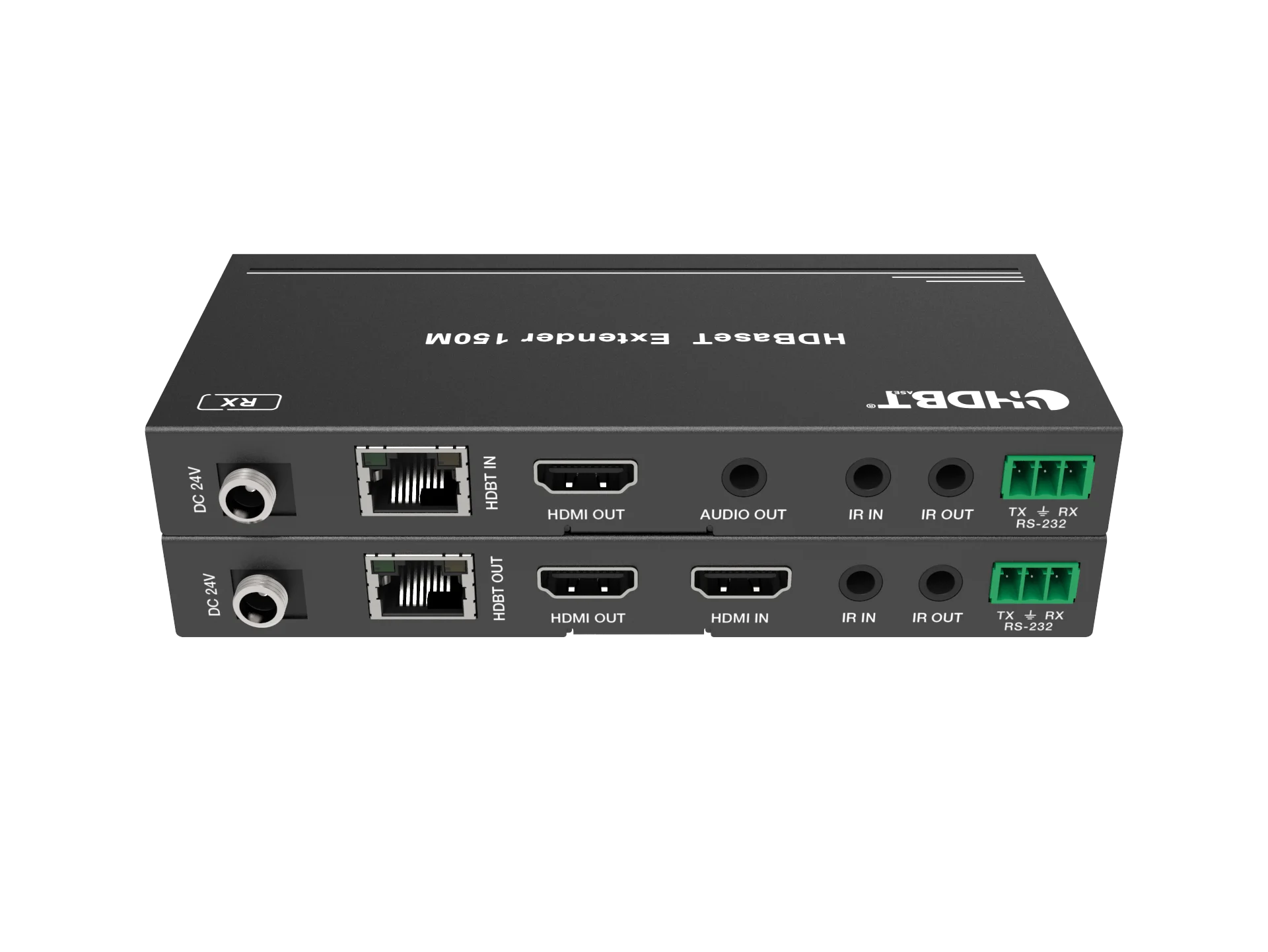 18G HDBaseT Extender 150m with 1xloop HDMI out Support RS232/POC/CEC, HDR  1080P@60Hz