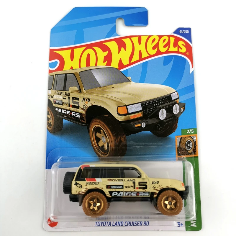 Hot Wheels modelo de vehículo de juguete FORD F 150 / TOYOTA LAND CRUISER 80/500E, caja de Metal fundido a presión, línea principal, 2022 D, novedad|Juguete fundido a presión y de