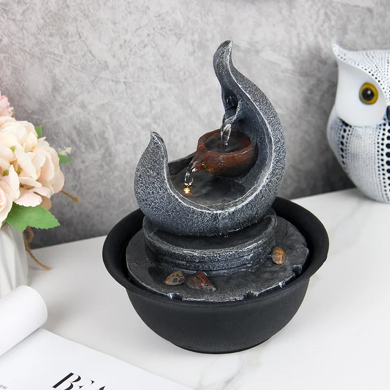 

Simple Home Fountain Water Decoration Living Room Front Desk Office TV Cabinet Zhaocai Water Decoration
