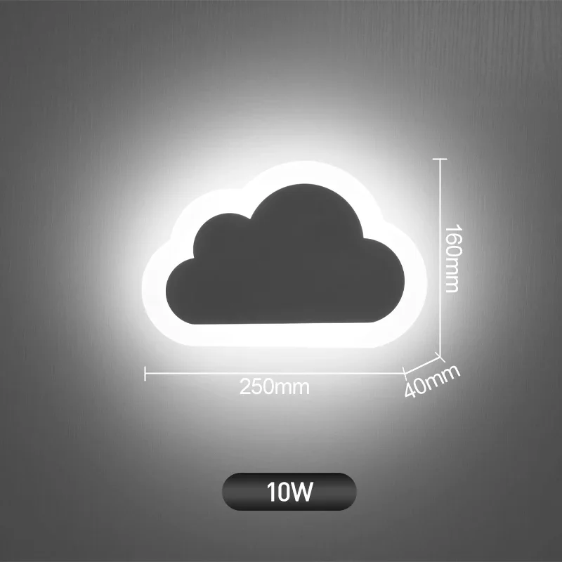 جميل LED داخلي الجدار مصباح موردن سحابة تصميم ديكو...