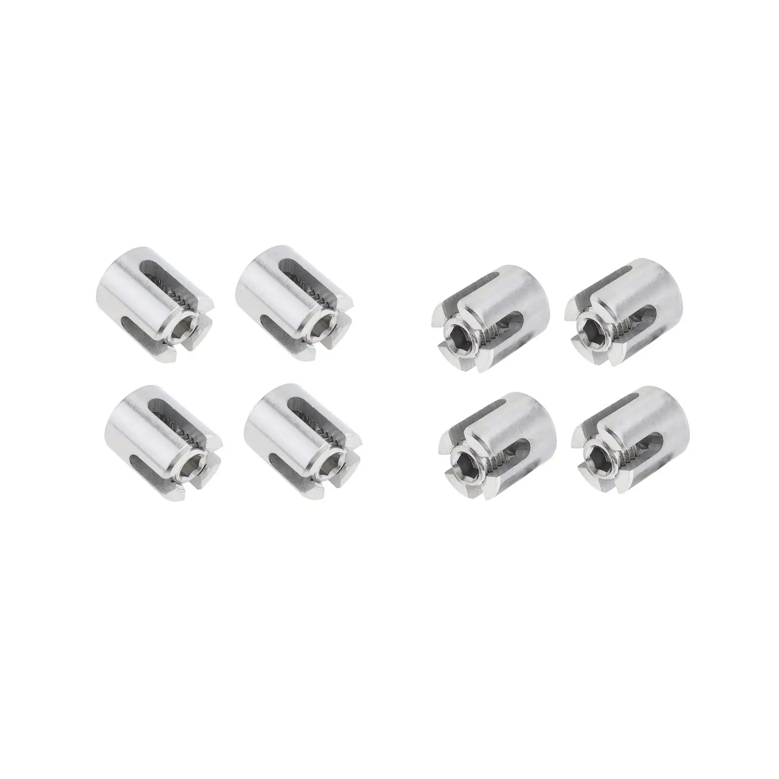 4x Cross Cable Clamps Wire Rope Fitting Sturdy Easily Install Heavy Duty Cable Clips Stainless Steel for Wall Trellis System