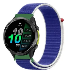 Nylon Loop Strap - 22mm/20mm Flag Style Fashion Band - Forerunner 55 - 165 (Italy)