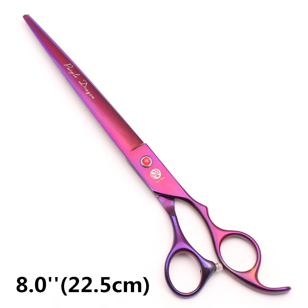 8 ''개 손질 가위 얇은 가위 Fishbone 전문 고양이 가위 동물 머리 절단 Janan Steel Purple Dragon Z4003