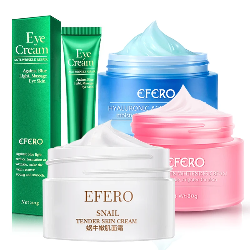 Snail Cream Anti Aging Lifting Moisturizing Hyaluronic Acid Whitening Cream Freckles Remove Acne Dark Pigment Spots Face