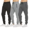 2024 new Sweatpants Streetwear Trousers Men Pants Solid color Drawstring Zipper Pockets Cargo Pants Men Overalls Running pants 5