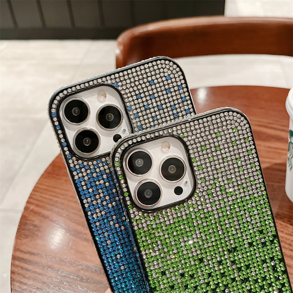 Luxury Colorful Diamond Glitter Rhinestone Shockproof Phone Case