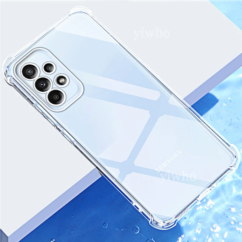 Shockproof Clear Silicone Phone Case - Thick Soft Cover