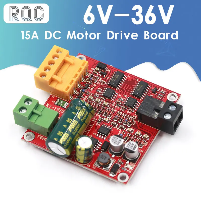 

6-36V 15A High Power DC Motor Driver Board Precise DC Motor Drive Plate Module PWM Speed Regulator Module Industrial Grade