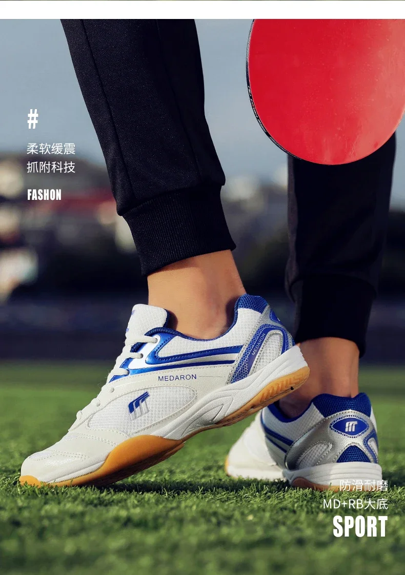 Description Picture 5 of itemMen and Women Table Tennis Shoes Non-Slip Sport Sneakers for Badminton Volleyball and More