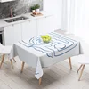 Ins Style Morandi Abstract Geometric Pattern Tablecloth Waterproof and Fade-proof Cafe Nordic Style Decorative Tablecloth 5