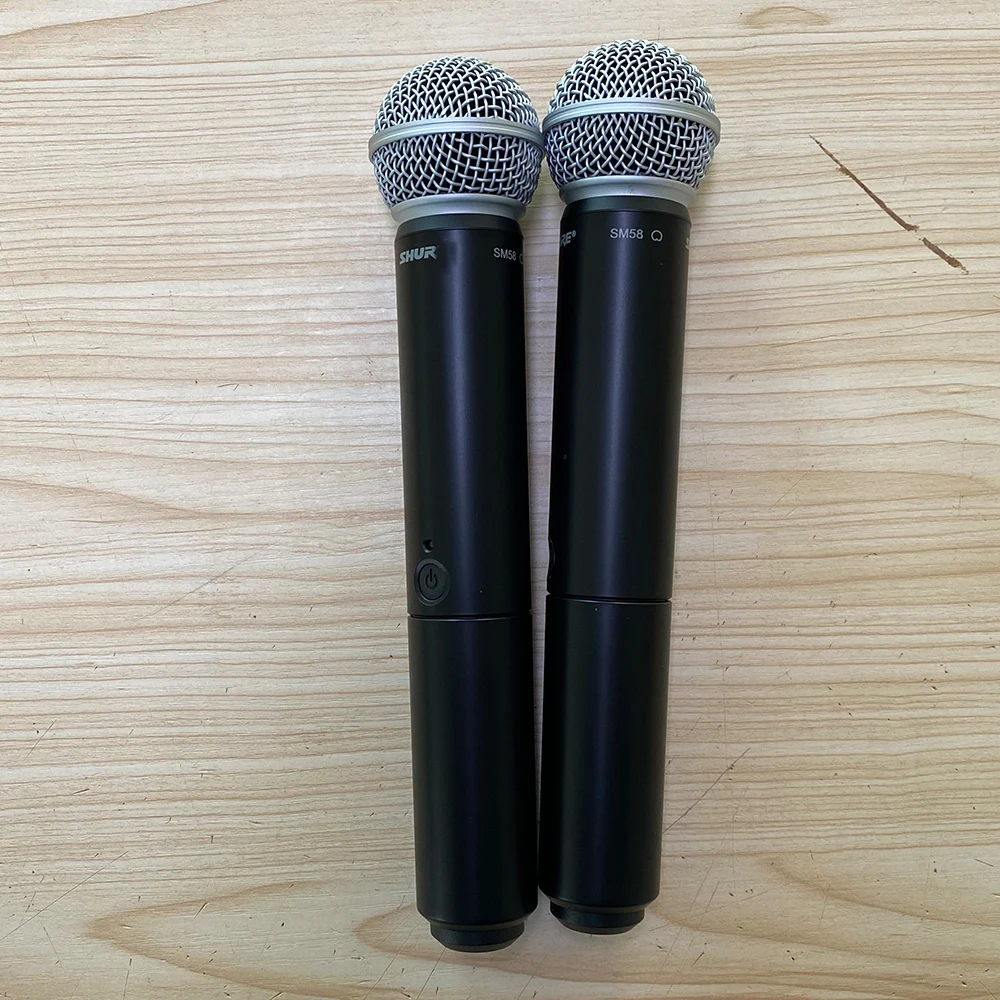 UHF PLL 무선 마이크, BLX88 듀얼 보컬 시스템, SM 58S, 무대 교회용 핸드헬드 마이크 2 개 포함