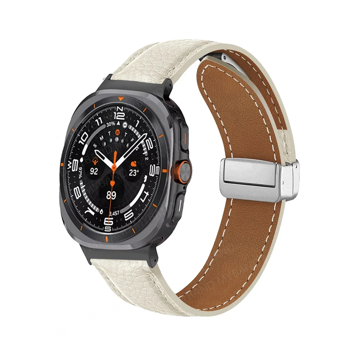Premium Leather Magnetic Watch Band Bracelet