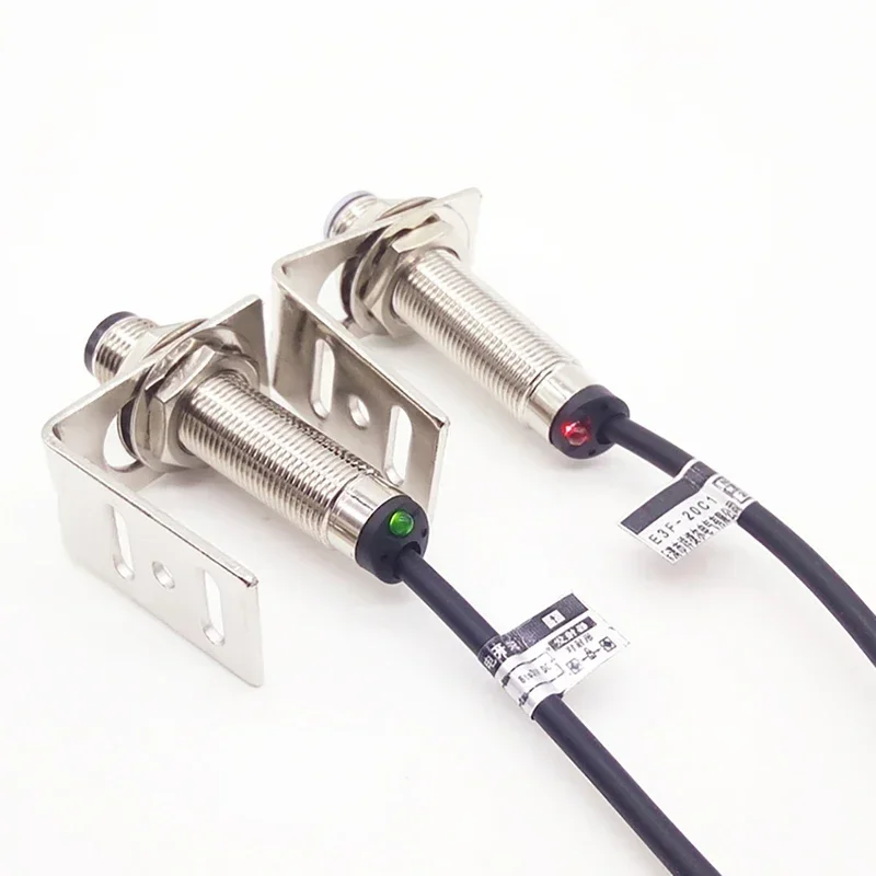 

Laser Beam Photoelectric Switch E3F-20L/20C1 Infrared Sensor NPN PNP Switch 20 Meters Laser Sensor DC12V24V