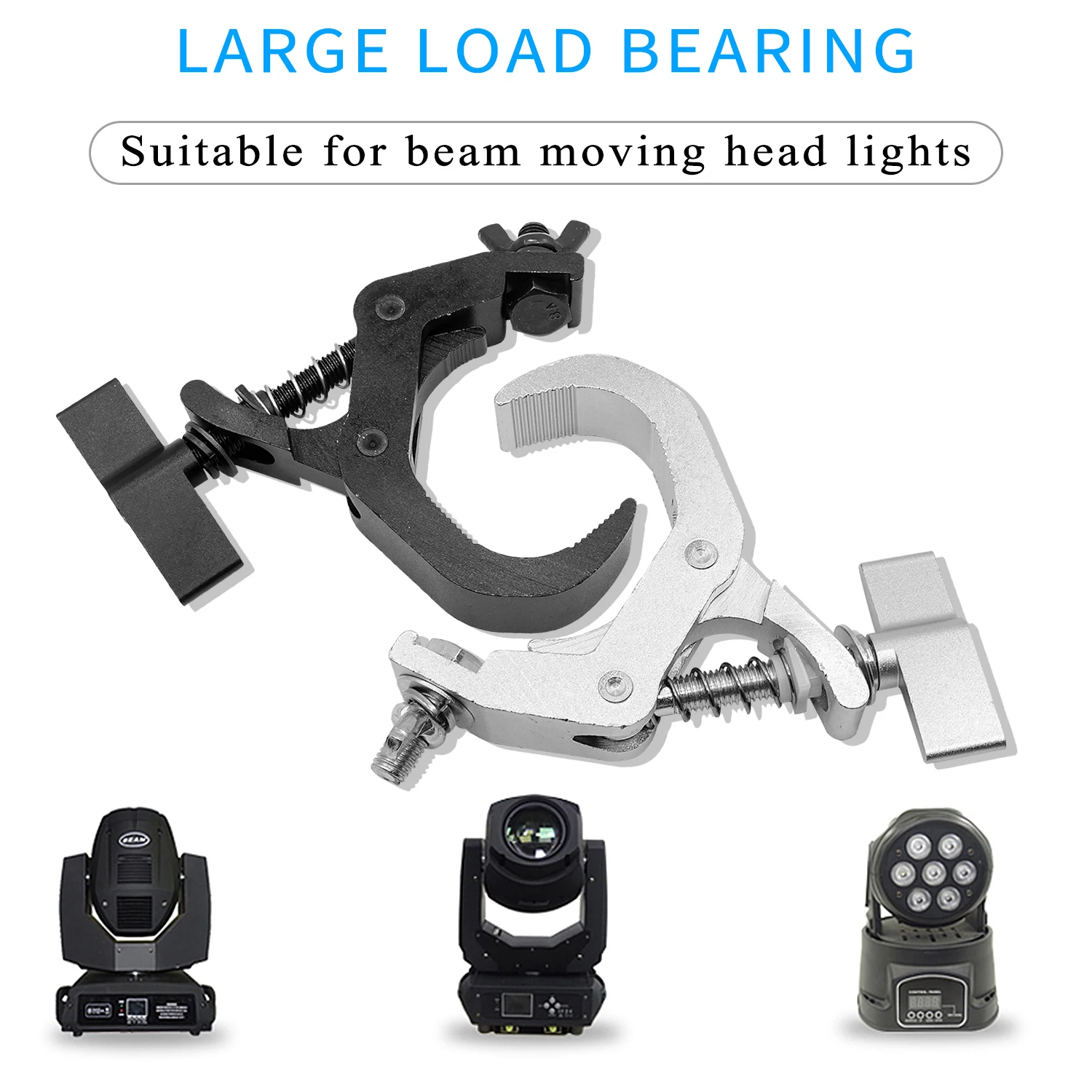 10Pcs/Lots Aluminum Stage Lights Hook LED Par Beam Light Hooks Club Hanging Clamp Professional Disco DJ Equipment Stage Lights 3