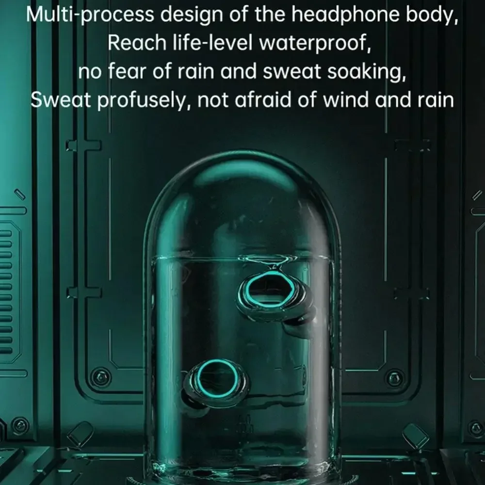 Description Picture 5 of itemTWS Wireless Headphones M25 Bluetooth Touch Control Noise Reduction Stereo Earbuds in-ear Type-C LED Display Recharge Earphone