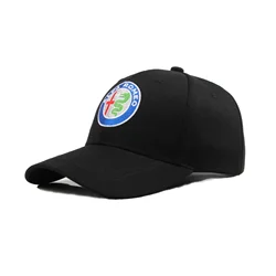Alfa Romeo Fashion Adjustable Baseball Cap - Casual Driver Hat (Black---A)