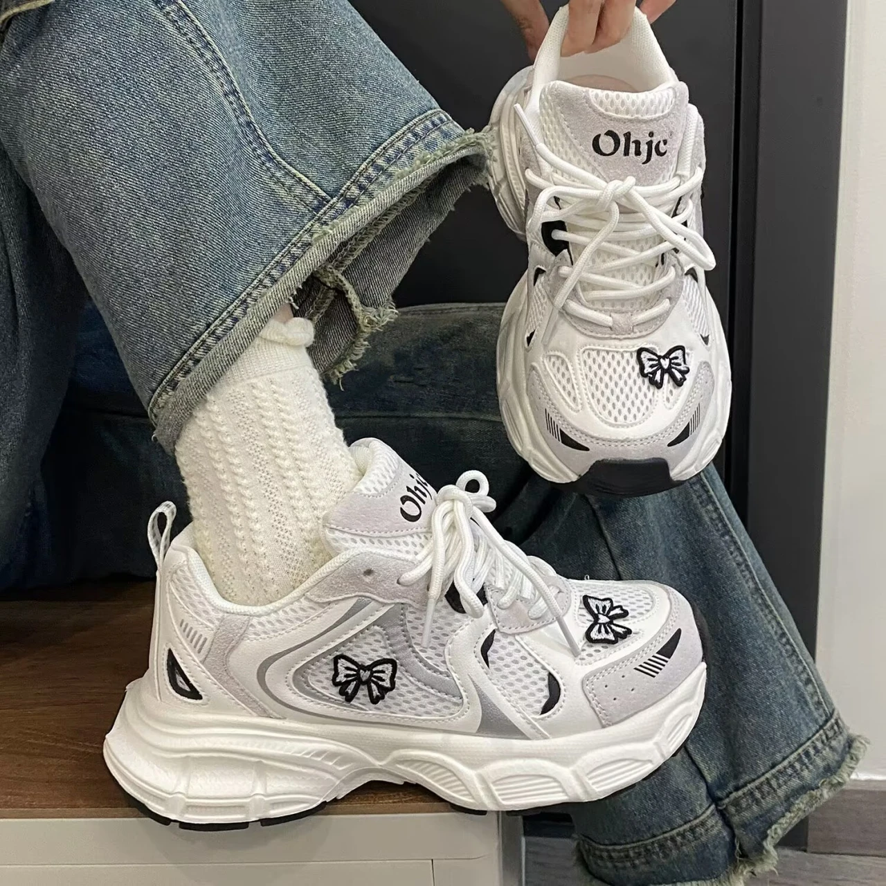 Scarpe Vulcanizzate Da Donna Scarpe Da Ginnastica Bianche Off Moda Semplice Comode Di Fascia Alta Ed Eleganti Zapatillas De Mujer Traspiranti