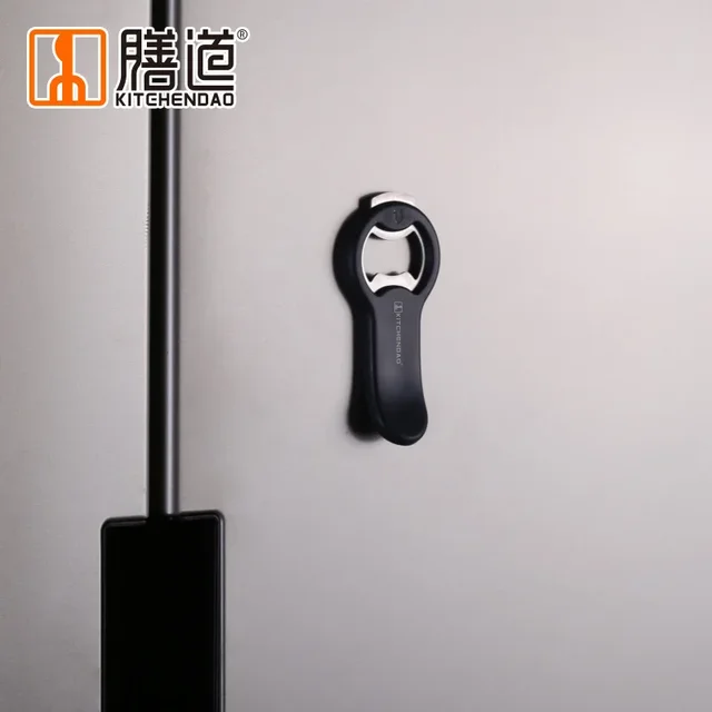 Bottle Opener with Magnetic Cap 2 in 1 Catcher Attached to Refrigerator for Easy Storage Beer Opener 3