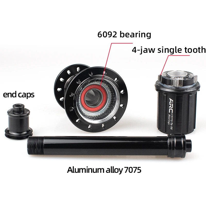 ARC RT010 002 Front 100 Rear 130 Road Bike Hub 4 pawls 48 clicks NBK Bearing 20 24 Holes Bicycle V brake 8 9 10 11S
