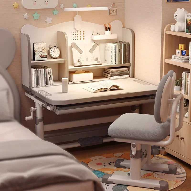 Elementary School Student Desk Table Children's Tables Baby Kids Furniture Room Desks Chair Set