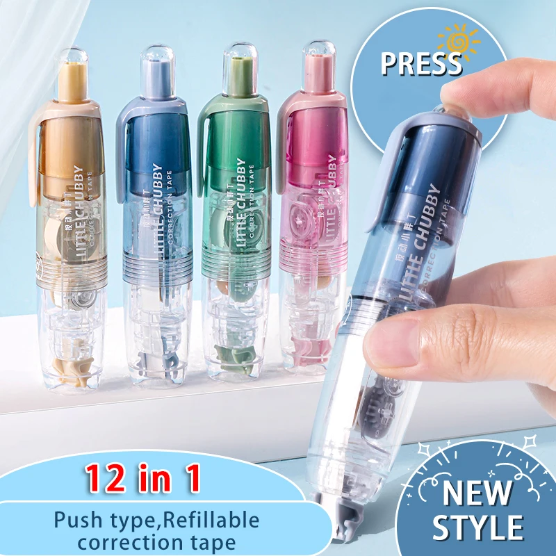 4 main body+8 core bandwidth white out 360&deg; degree rotation with nozzle replacement core correction tape