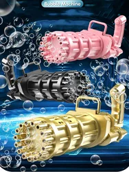 Machine à bulles automatique en plastique, jouet d'extérieur/fête/bain pour enfant, cadeau d'anniversaire pour garçon 