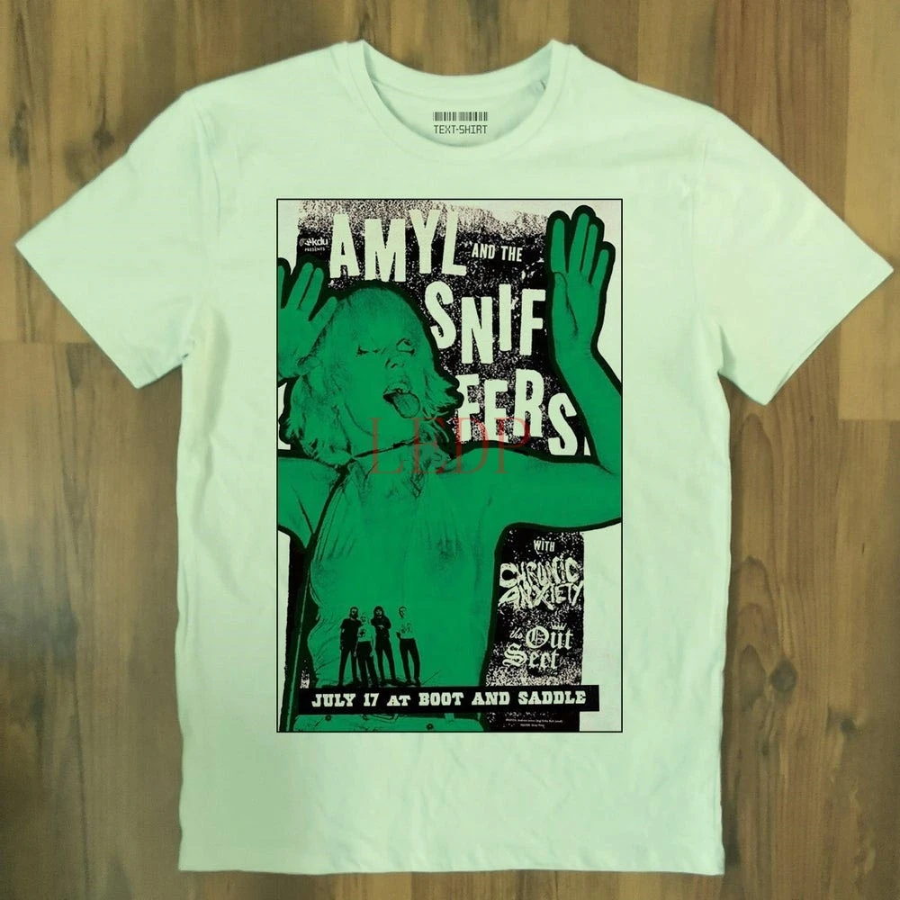 

Amyl and th Sniffers постер футболка подземная австралийская почта панк Музыка ручной работы хлопковая Высококачественная футболка