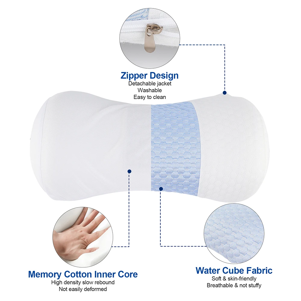 Lumbar Spine Support Pillow Sleeping Memory Foam Sleeping In Bed Waist Support Cushion Waist Support Back Sleepers