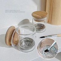 1pc Nail Art Brushes Washing Cup Water Cleaner Easy Cleaning Mesh Layers Washer for Nail Art Sequins Tools 2