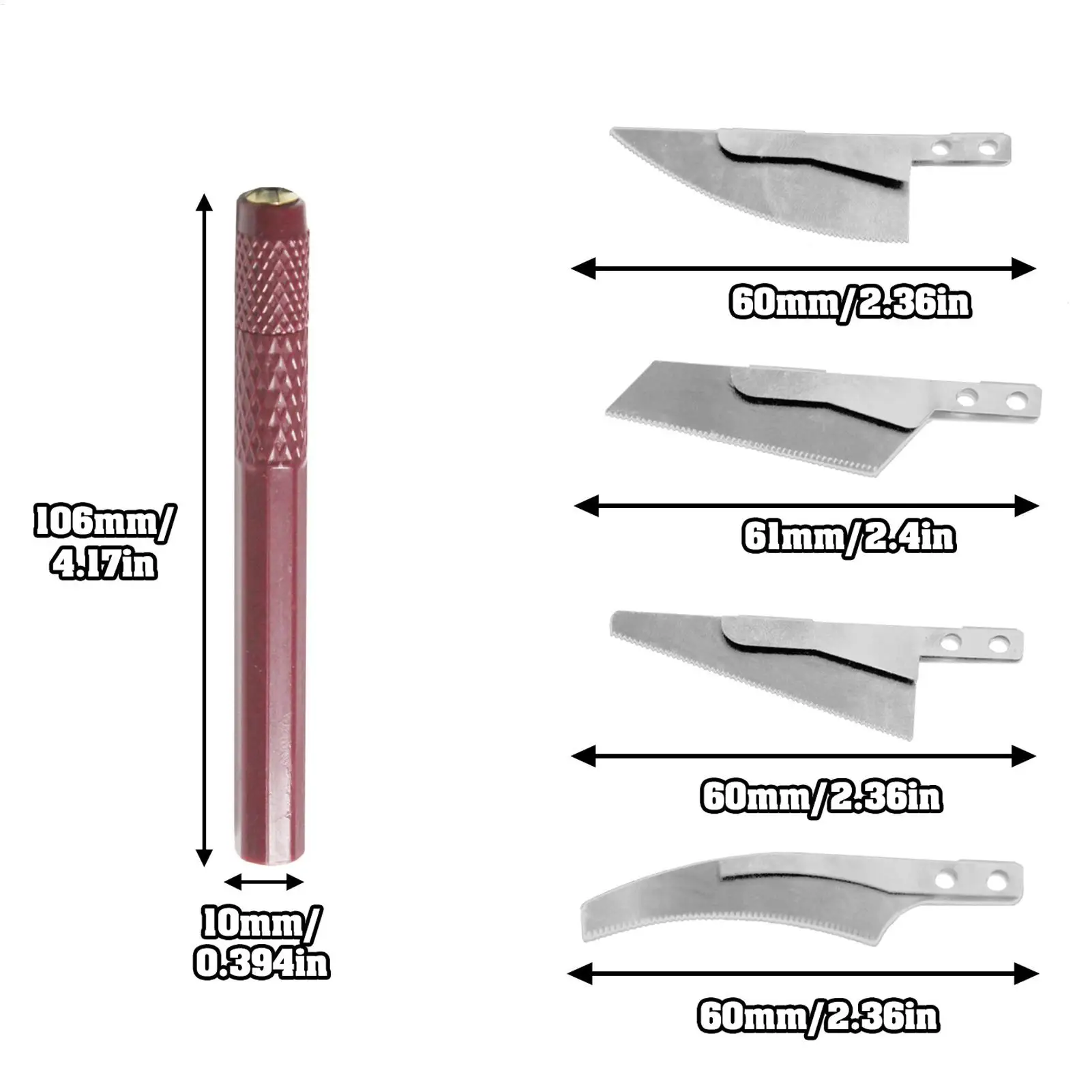 Model Craft Hand Saw Craft Tools Hand Model Saw Kit Hobby Craft Saw Hacksaw Tool Kit with 4 Craft Cutters for Handcrafted 6
