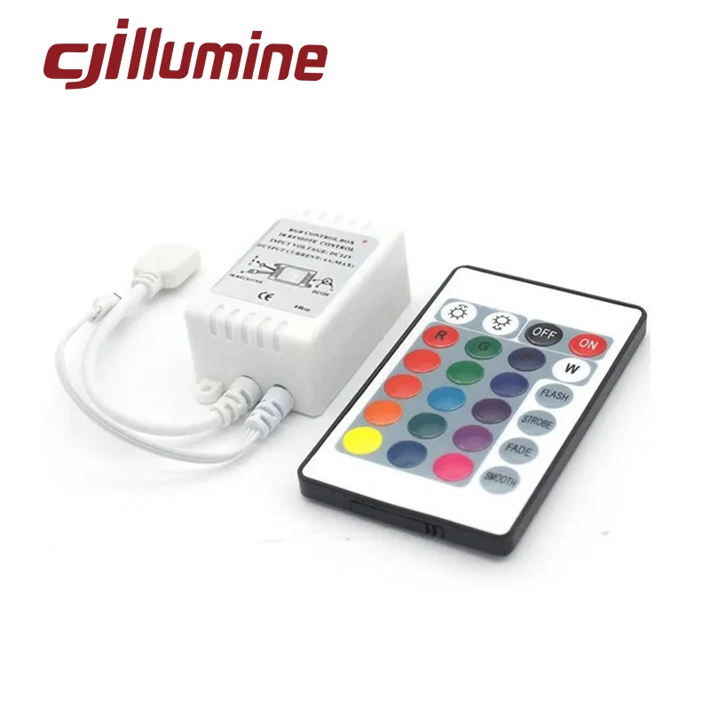 

rgb seven color light strip light controller LED light with 24 keys Mini USB controller Intelligent IR infrared