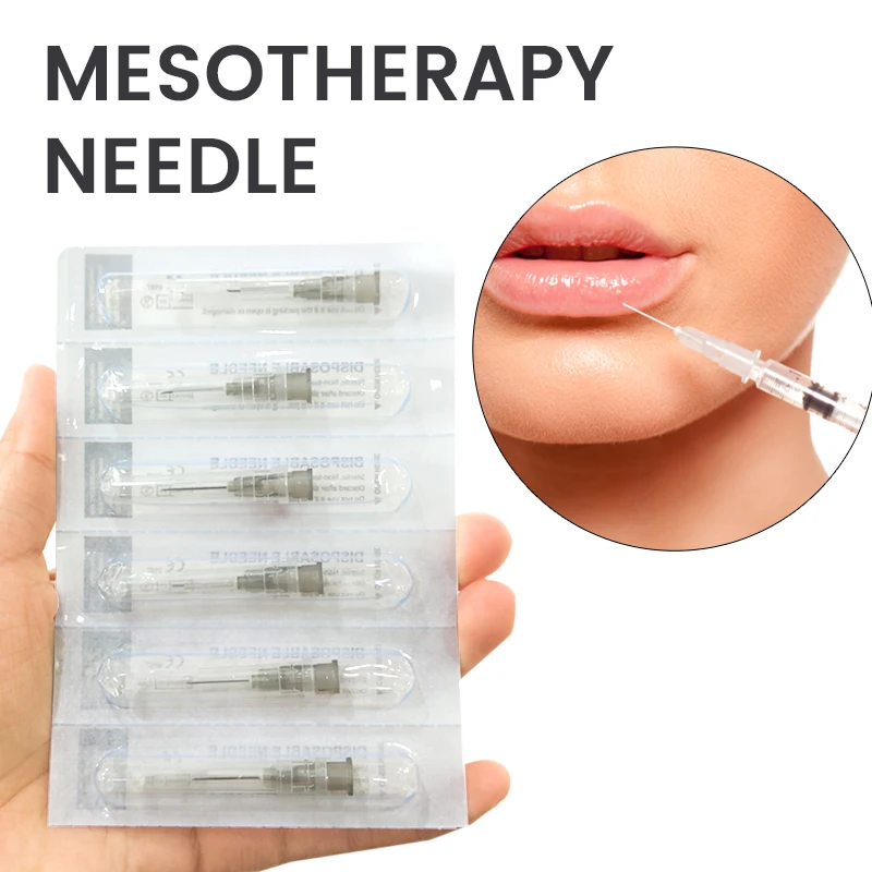 30G 4/13/25mm 32G 4/13mm Sharp Tip Needle Disposable Painless Small Teeth Irrigator Superfine Sterile Skin Care Needle
