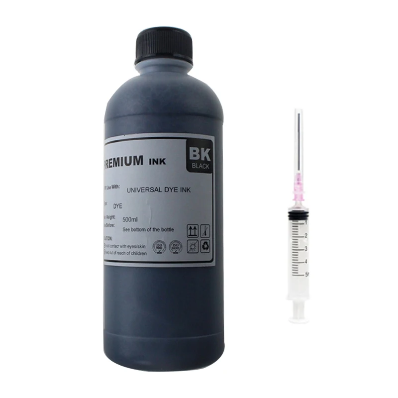 500ml per bottle Refill Ink Kit For HP 21 22 301 302 304 121 122 123 650 652 300 140 141 63 65 343 338 Printer Ink Cartridge