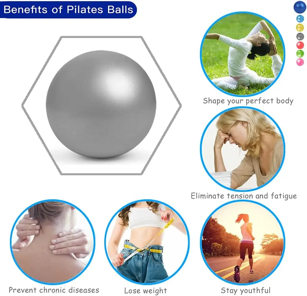 25cm Pilates Ball Explosion proof Yoga Core Ball Indoor Balance Fitness Pilates Yoga Fitness Equipment yoga ball